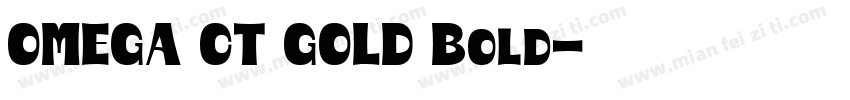 OMEGA CT GOLD Bold字体转换
